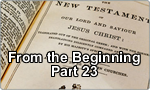 From the Beginning – Part 23