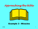 Approaching The Bible – Part 3